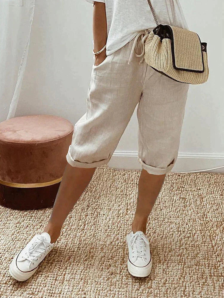 Audrey | Cotton-Linen Pants