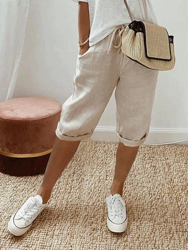 Audrey | Cotton-Linen Pants