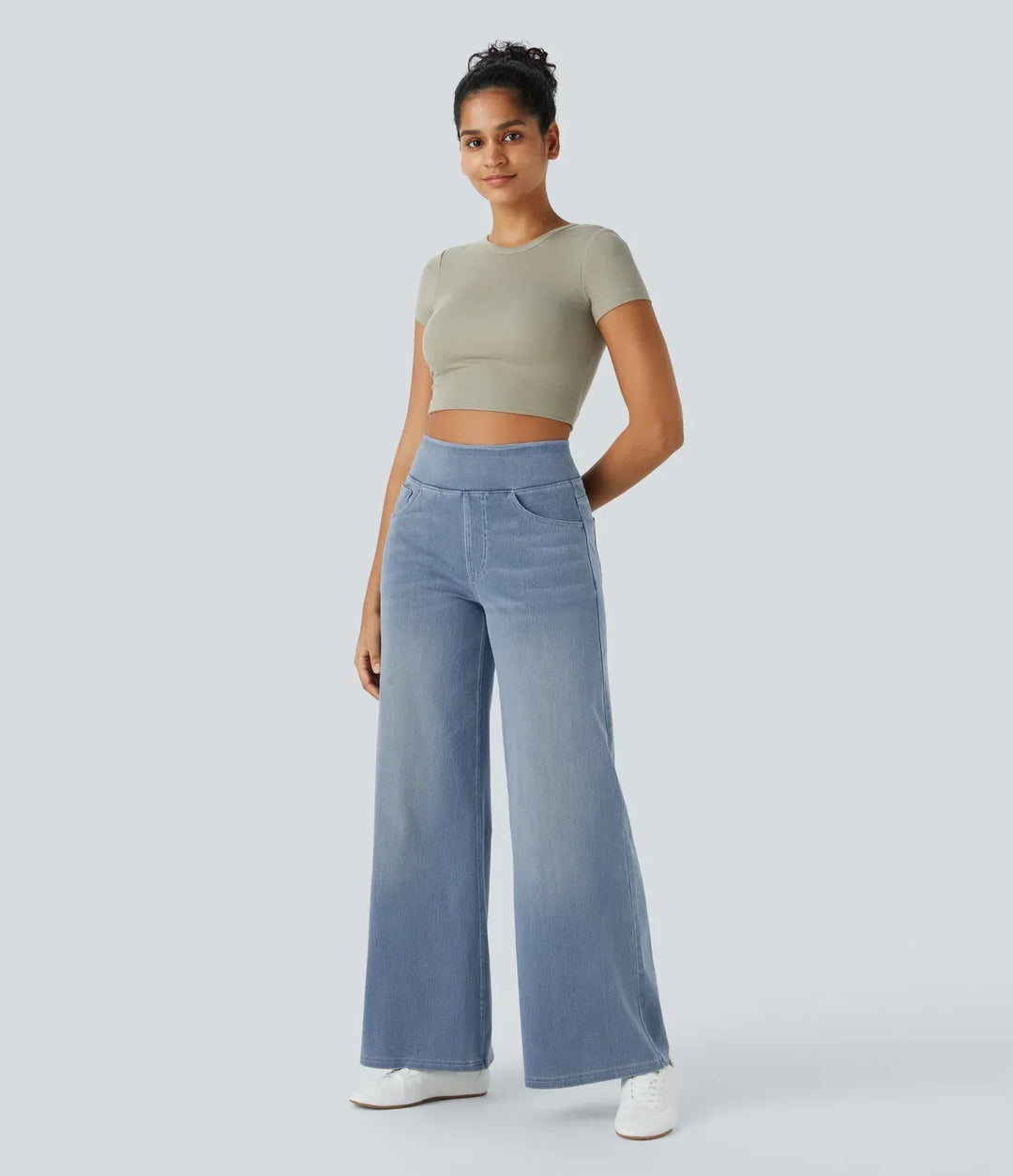 Solana | Comfy Elastic High-Waist Pants