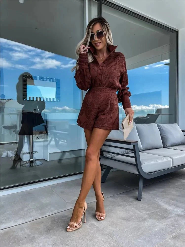 Saraya | Elegant Two-Piece Short Set