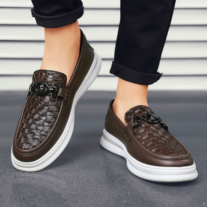 Lorenzo Bernini Faux Leather Loafers
