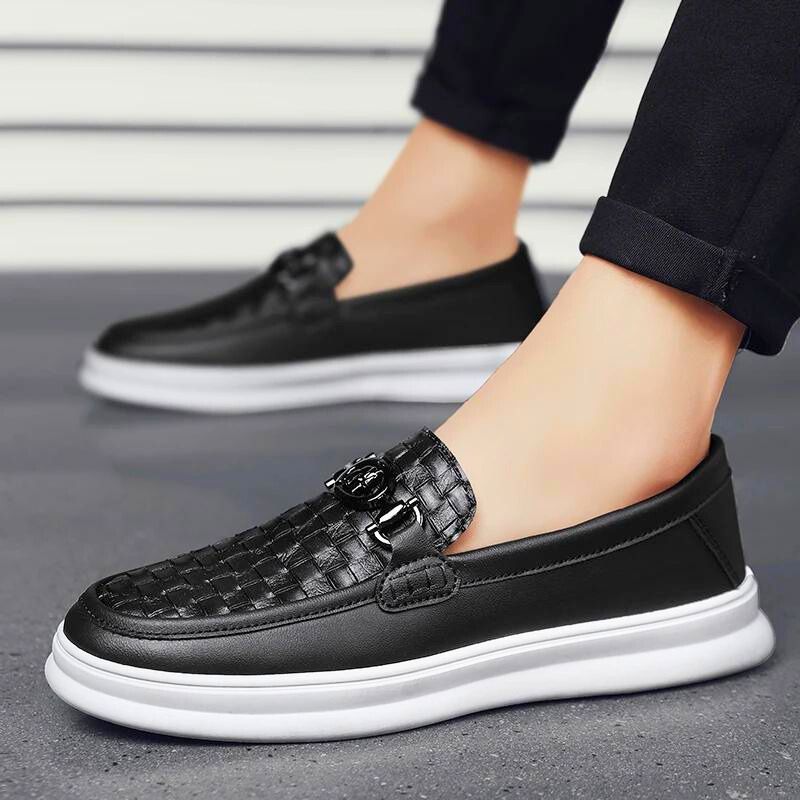 Lorenzo Bernini Faux Leather Loafers