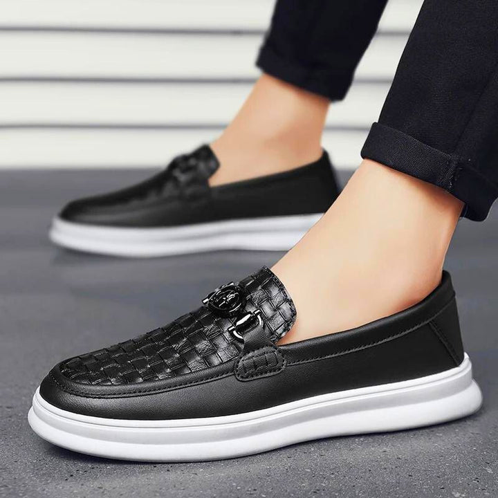 Lorenzo Bernini Faux Leather Loafers