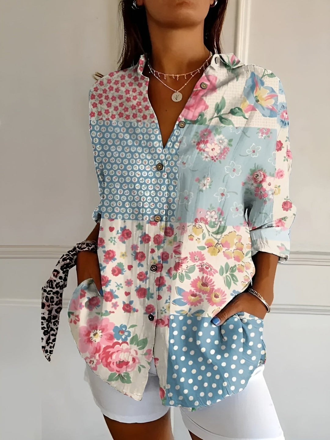 Madilyn | Printed Shirt with Buttons