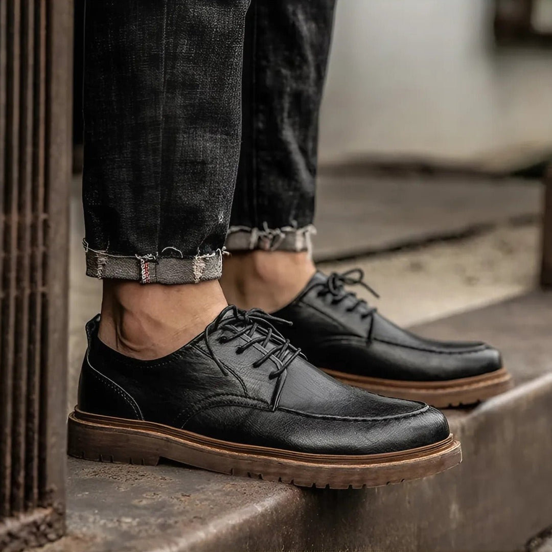 Marcello | Vintage Faux Leather Men’s Shoes