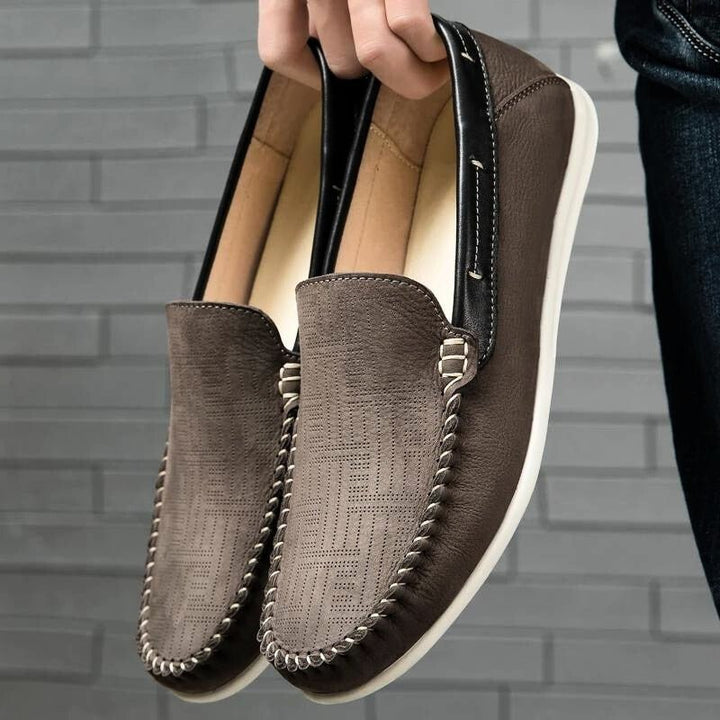 Matteo Genuine Faux Leather Loafers