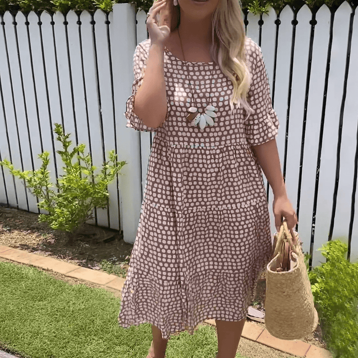 Michelle | Short Sleeve Midi Dress