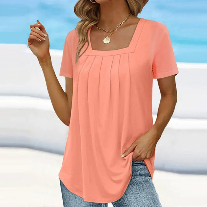 Mindy | Elegant Pleated Blouse