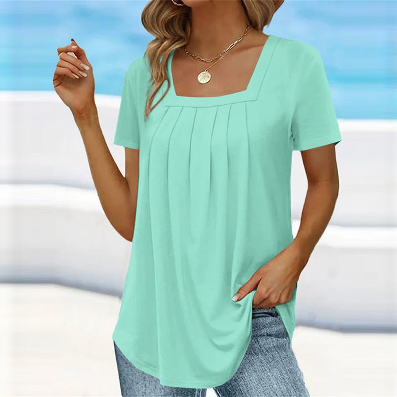 Mindy | Elegant Pleated Blouse