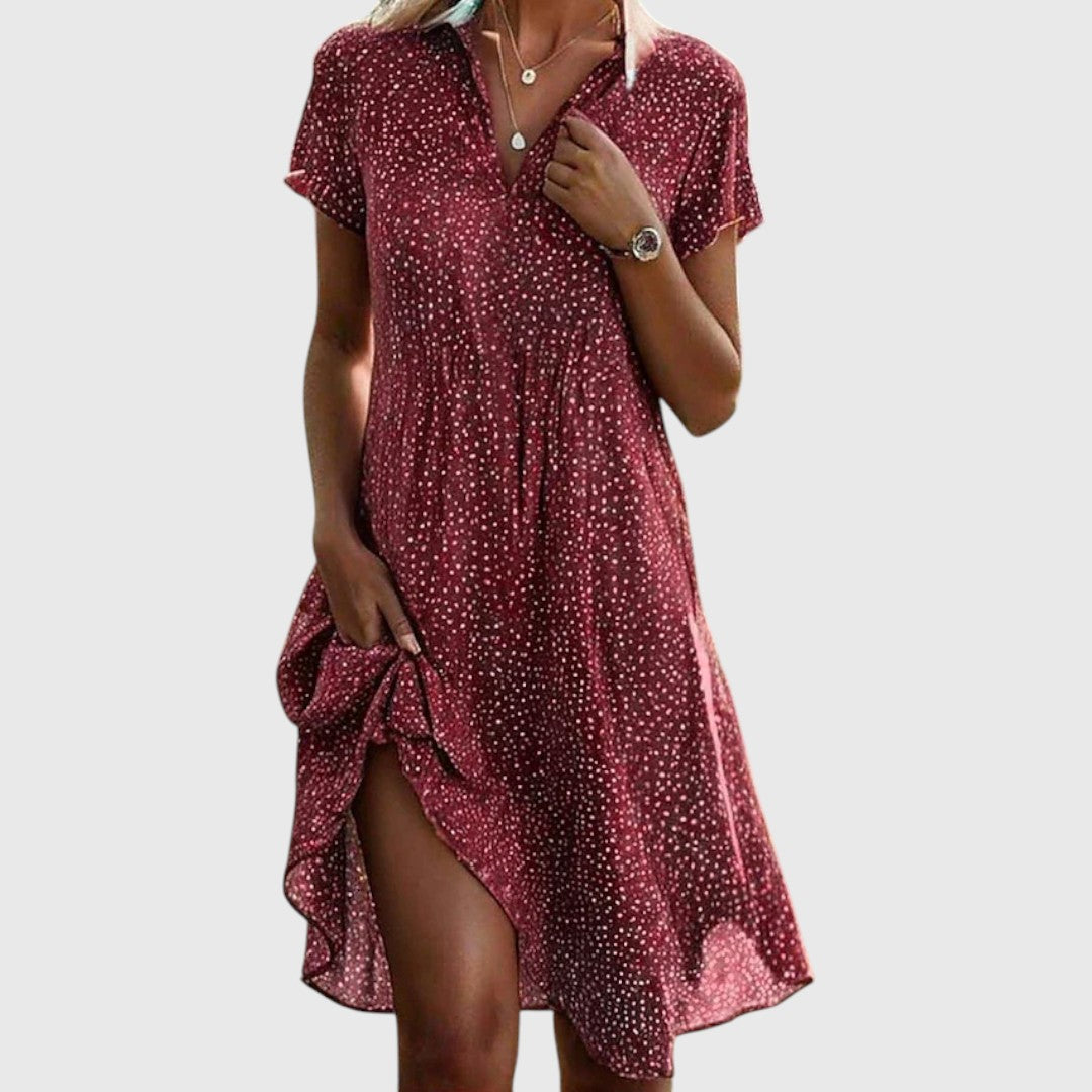 Abigail | Short Sleeve Midi Dress