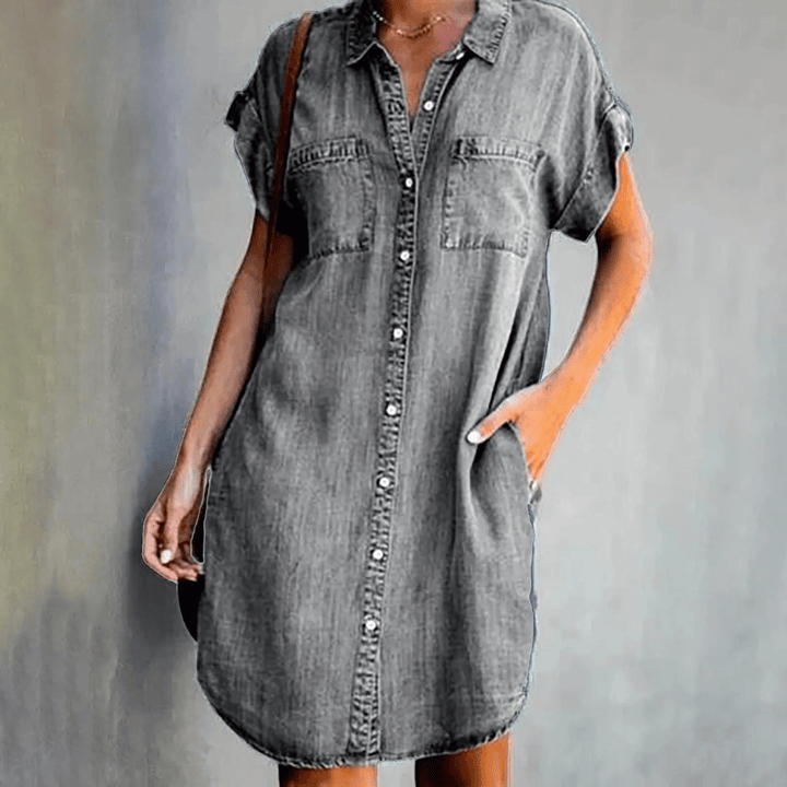 Thea | Denim Shirt Dress