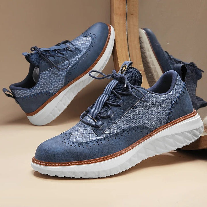 OXFORD RIDGE FAUX LEATHER SNEAKERS