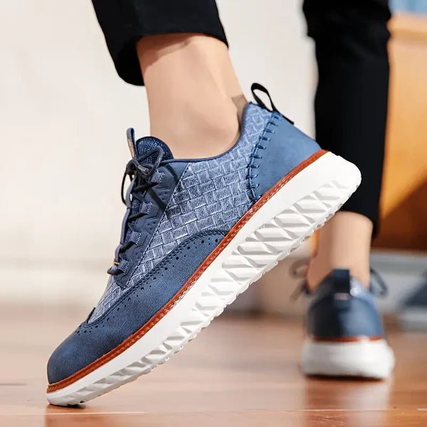 OXFORD RIDGE FAUX LEATHER SNEAKERS