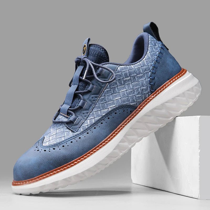 OXFORD RIDGE FAUX LEATHER SNEAKERS