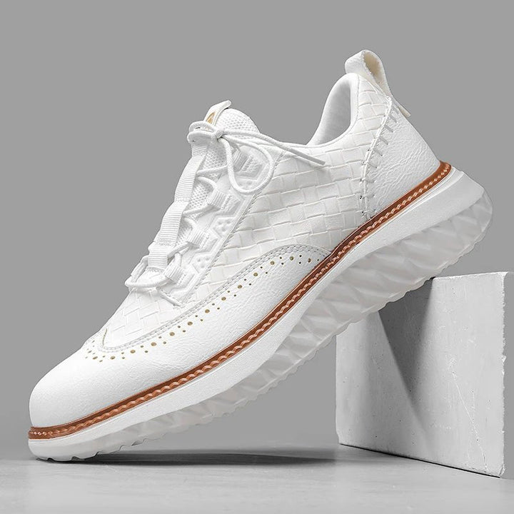 OXFORD RIDGE FAUX LEATHER SNEAKERS
