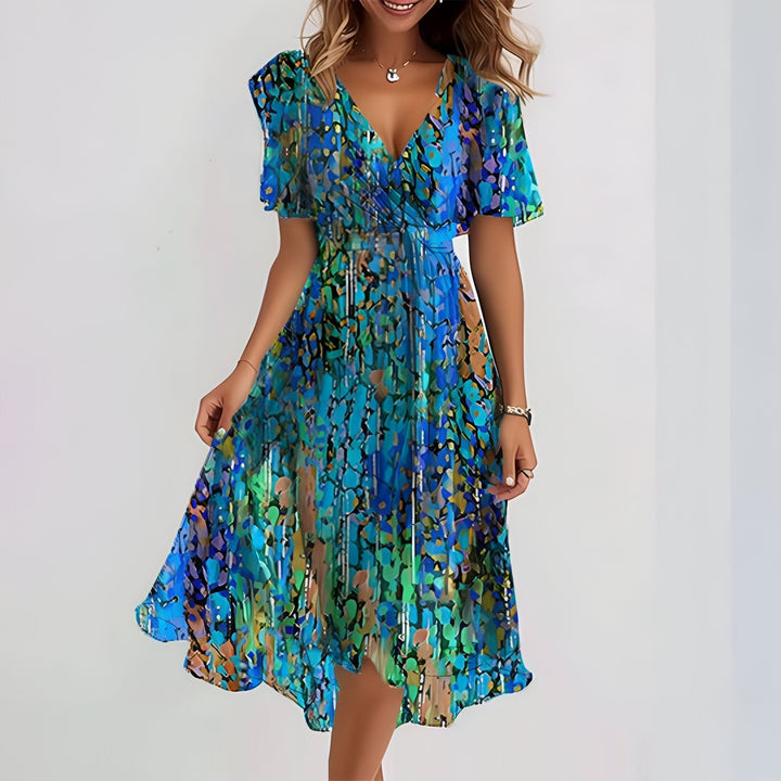 Seraya | Printed Wrap Dress
