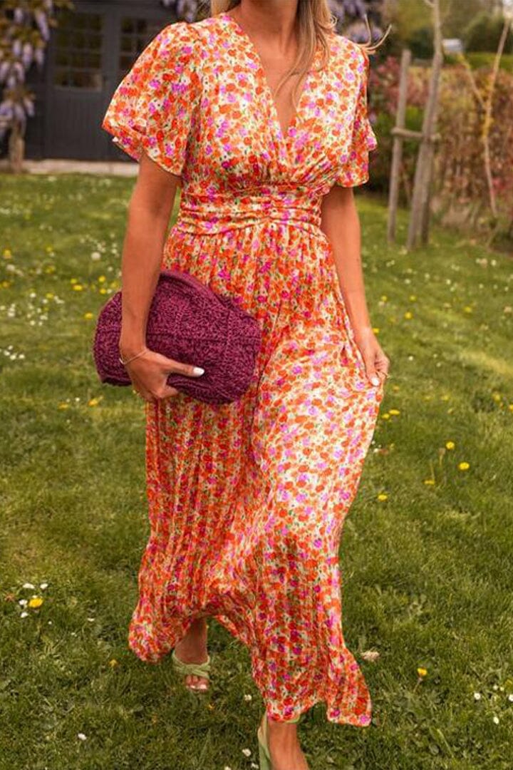 Sandra | Elegant Maxi Dress with V-Neck