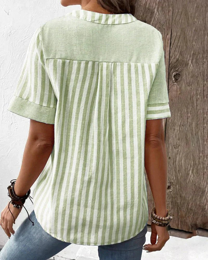 Sandra | Classic Striped Top