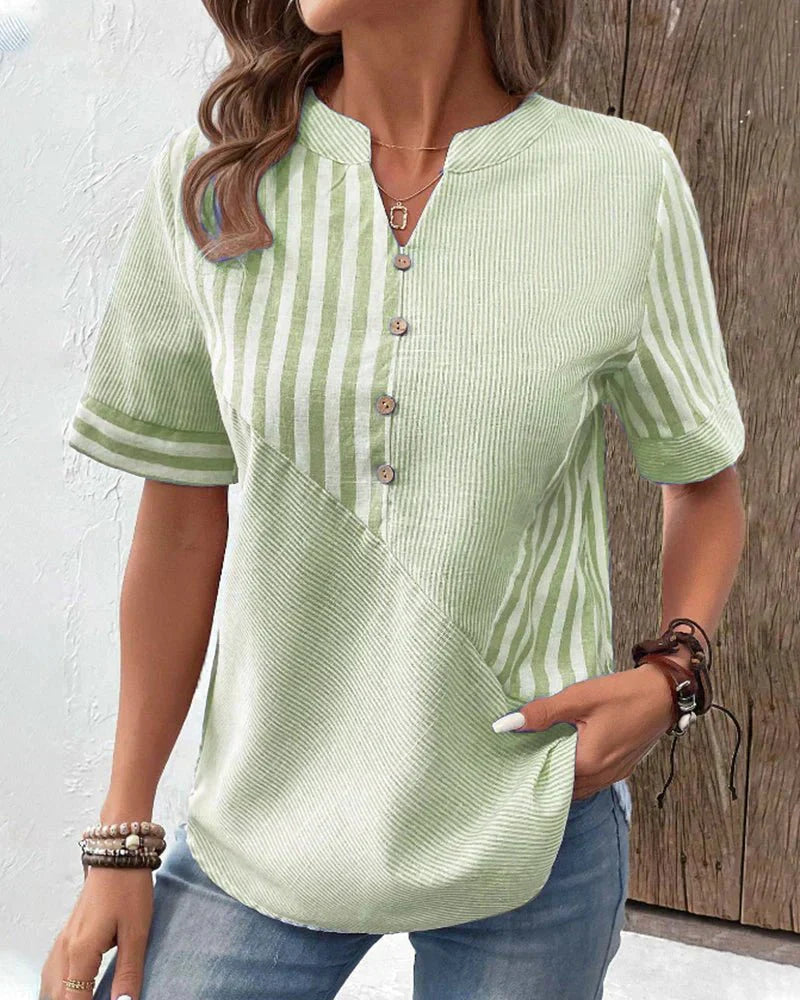 Sandra | Classic Striped Top