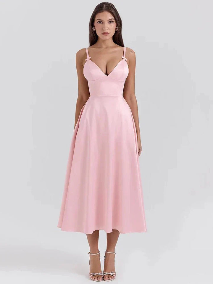 Tiffany | Luxe Dress with Spaghetti Straps