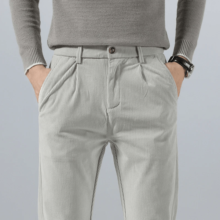 Tiziano | Elegant Classic Corduroy Trousers