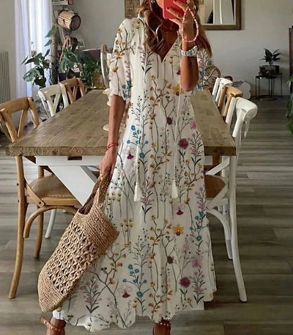 Sabrina | Boho Maxi Dress with Tummy-Flattering Fit