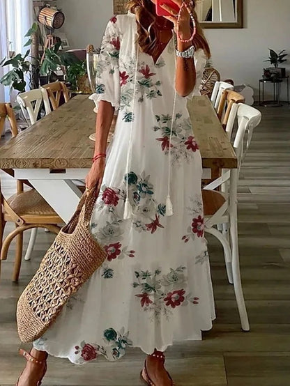 Sabrina | Boho Maxi Dress with Tummy-Flattering Fit